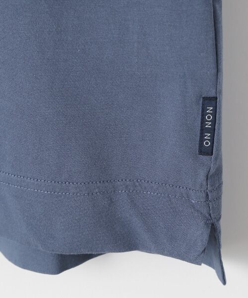 Mademoiselle NON NON / マドモアゼルノンノン Tシャツ | サイロプレミアム天竺ムジ＆ボーダー ボトルネックTシャツ | 詳細7