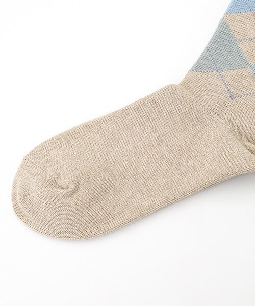 Mademoiselle NON NON / マドモアゼルノンノン ソックス | 綿コーマ アーガイル全面柄ソックス | 詳細2