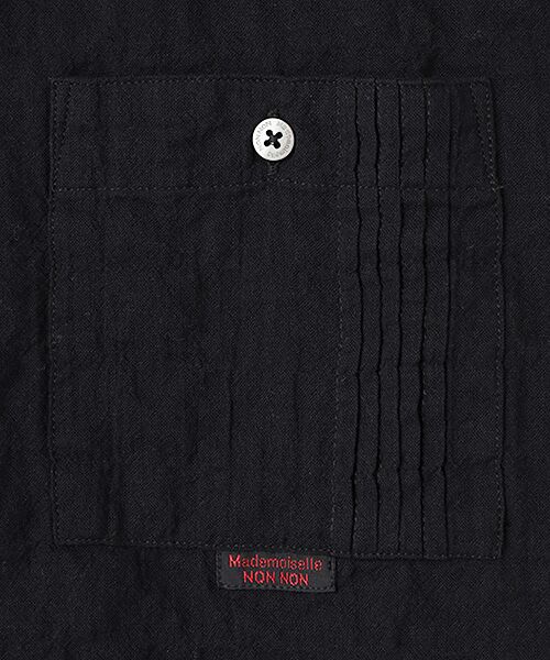 Mademoiselle NON NON / マドモアゼルノンノン シャツ・ブラウス | オーガニックガーゼシャーリング 8分袖ブラウス | 詳細5
