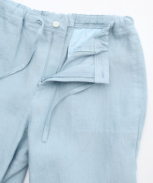 Mademoiselle NON NON / マドモアゼルノンノン その他パンツ | ノルマンディーリネン高密度マットCC加工 リラックスパンツ[フルレングス] | 詳細8