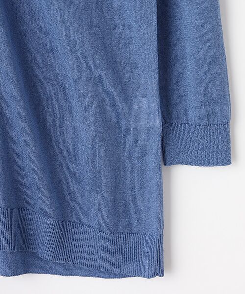 Mademoiselle NON NON / マドモアゼルノンノン カーディガン・ボレロ | COTTON/LINEN強撚天竺 ロングカーディガン | 詳細7