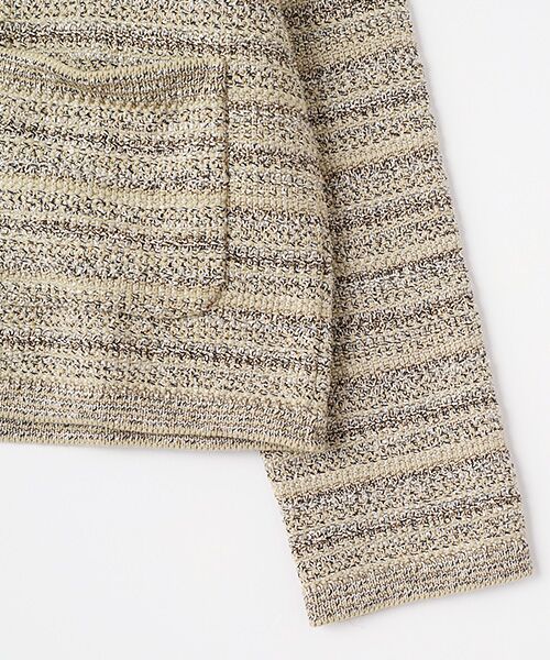 マドモアゼルノンノン　フェアアイル柄 くるみボタン 裏地付 ウールニット コート 60th Anniversary Collection】SOFTBRITISHWOOL セーター（WOMEN