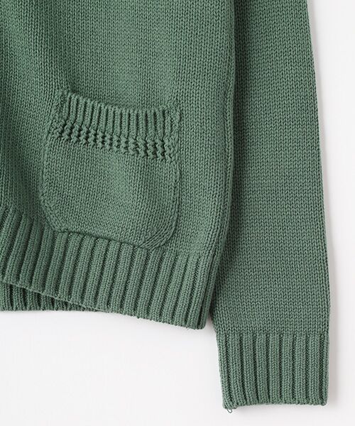 Mademoiselle NON NON / マドモアゼルノンノン その他アウター | BULKY COTTON KNIT  衿つきニットブルゾン | 詳細7