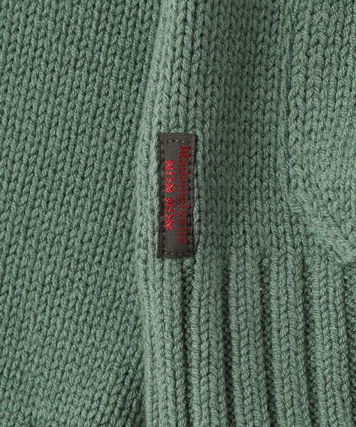 Mademoiselle NON NON / マドモアゼルノンノン その他アウター | BULKY COTTON KNIT  衿つきニットブルゾン | 詳細8
