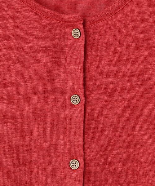 Mademoiselle NON NON / マドモアゼルノンノン カーディガン・ボレロ | ウォッシャブルリネン天竺 クルーネックカーディガン | 詳細2