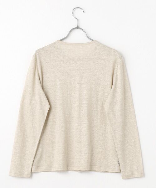 Mademoiselle NON NON / マドモアゼルノンノン カーディガン・ボレロ | ウォッシャブルリネン天竺 クルーネックカーディガン | 詳細1