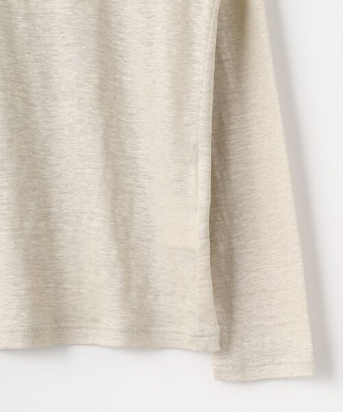 Mademoiselle NON NON / マドモアゼルノンノン カーディガン・ボレロ | ウォッシャブルリネン天竺 クルーネックカーディガン | 詳細3