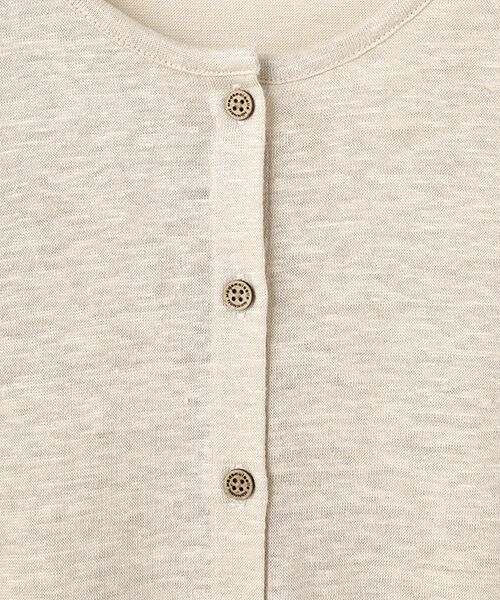 Mademoiselle NON NON / マドモアゼルノンノン カーディガン・ボレロ | ウォッシャブルリネン天竺 クルーネックカーディガン | 詳細5