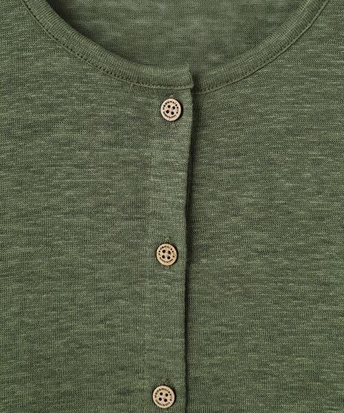 Mademoiselle NON NON / マドモアゼルノンノン カーディガン・ボレロ | ウォッシャブルリネン天竺 クルーネックカーディガン | 詳細7