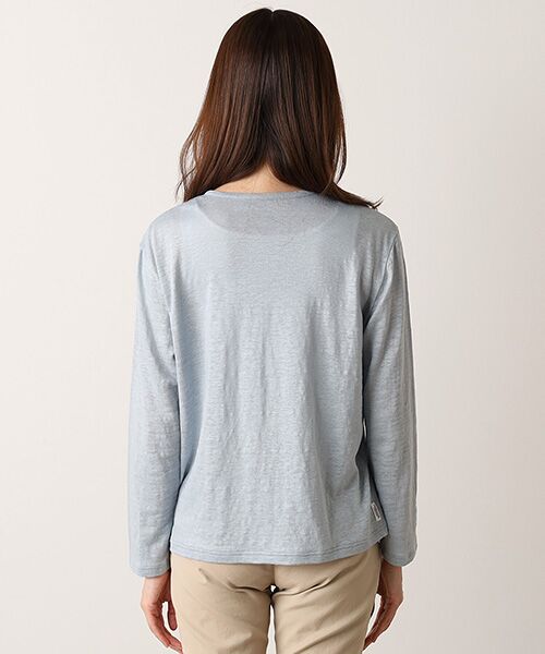 Mademoiselle NON NON / マドモアゼルノンノン カーディガン・ボレロ | ウォッシャブルリネン天竺 クルーネックカーディガン | 詳細16