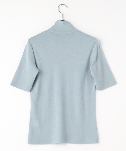 Mademoiselle NON NON / マドモアゼルノンノン カットソー | ウォッシャブルウールフライスドライクール加工 ハイネック5分袖カットソー | 詳細5