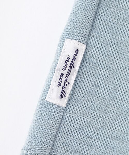 Mademoiselle NON NON / マドモアゼルノンノン カットソー | ウォッシャブルウールフライスドライクール加工 ハイネック5分袖カットソー | 詳細8
