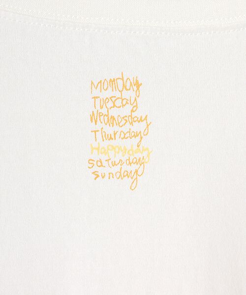 Mademoiselle NON NON / マドモアゼルノンノン Tシャツ | コンパクトヤーンエアロシフォン加工 5分袖プリントTシャツ | 詳細2