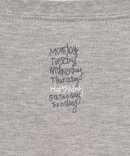 Mademoiselle NON NON / マドモアゼルノンノン Tシャツ | コンパクトヤーンエアロシフォン加工 5分袖プリントTシャツ | 詳細4