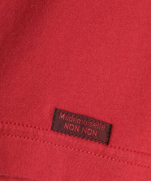 Mademoiselle NON NON / マドモアゼルノンノン Tシャツ | コンパクトヤーンエアロシフォン加工 5分袖プリントTシャツ | 詳細8