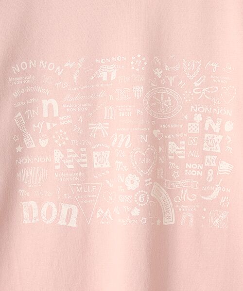 Mademoiselle NON NON / マドモアゼルノンノン Tシャツ | コンパクトヤーンエアロシフォン加工 5分袖プリントTシャツ | 詳細11