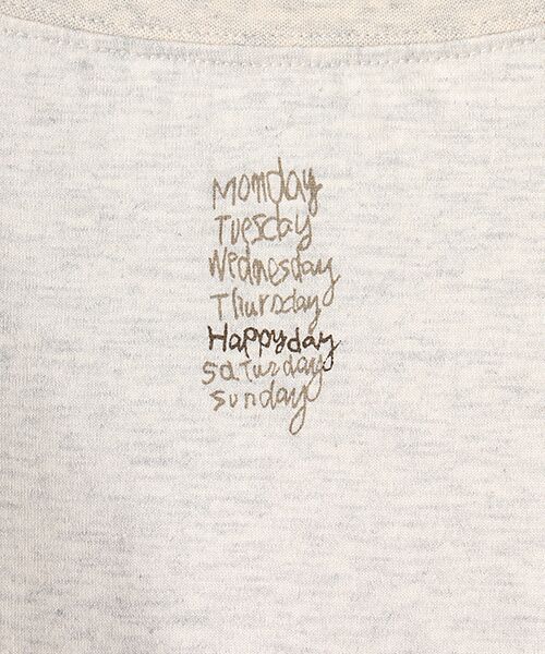 Mademoiselle NON NON / マドモアゼルノンノン Tシャツ | コンパクトヤーンエアロシフォン加工 5分袖プリントTシャツ | 詳細14