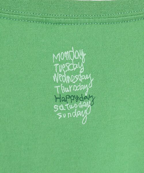 Mademoiselle NON NON / マドモアゼルノンノン Tシャツ | コンパクトヤーンエアロシフォン加工 5分袖プリントTシャツ | 詳細16