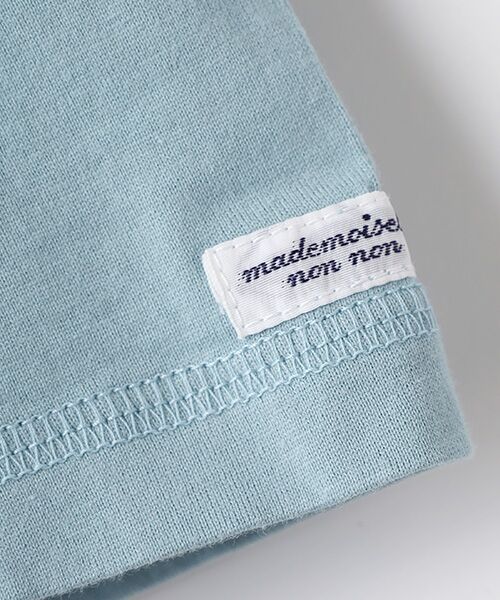 Mademoiselle NON NON / マドモアゼルノンノン Tシャツ | コンパクトヤーンエアロシフォン加工 スパンコール刺繍Tシャツ | 詳細11