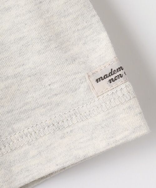 Mademoiselle NON NON / マドモアゼルノンノン Tシャツ | コンパクトヤーンエアロシフォン加工 スパンコール刺繍Tシャツ | 詳細13