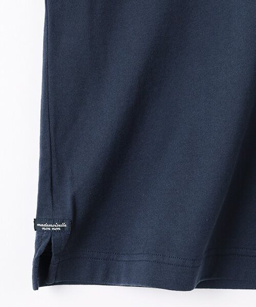 Mademoiselle NON NON / マドモアゼルノンノン Tシャツ | ガス焼き天竺 ロゴプリントTシャツ | 詳細4