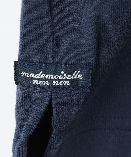 Mademoiselle NON NON / マドモアゼルノンノン Tシャツ | ガス焼き天竺 ロゴプリントTシャツ | 詳細5