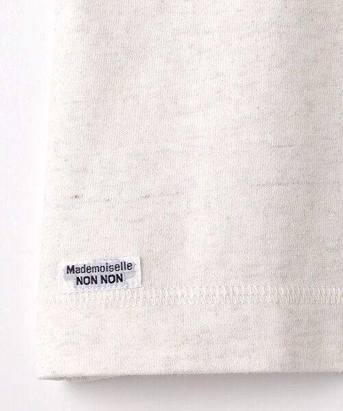 Mademoiselle NON NON / マドモアゼルノンノン Tシャツ | 度詰天竺 ワッペンTシャツ | 詳細3