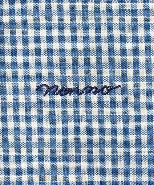 Mademoiselle NON NON / マドモアゼルノンノン ロング・マキシ丈ワンピース | セルビッチダンガリー 刺繍入りシャツワンピース | 詳細1