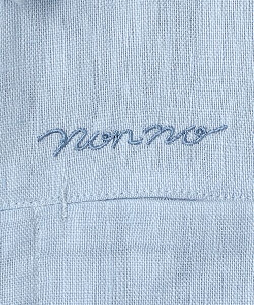 Mademoiselle NON NON / マドモアゼルノンノン シャツ・ブラウス | ユーロリネン平織 クロップドオーバーシャツ | 詳細10