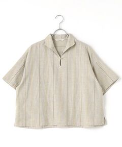 Mademoiselle NON NON / マドモアゼルノンノン シャツ・ブラウス | マルチカラーウィンドウペンチェック クロップドスキッパーシャツ