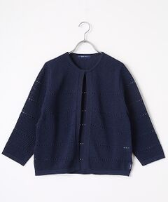 マドモアゼルノンノン ワッペン付きカーディガン Mademoiselle NON NON / マドモアゼルノンノン （レディース