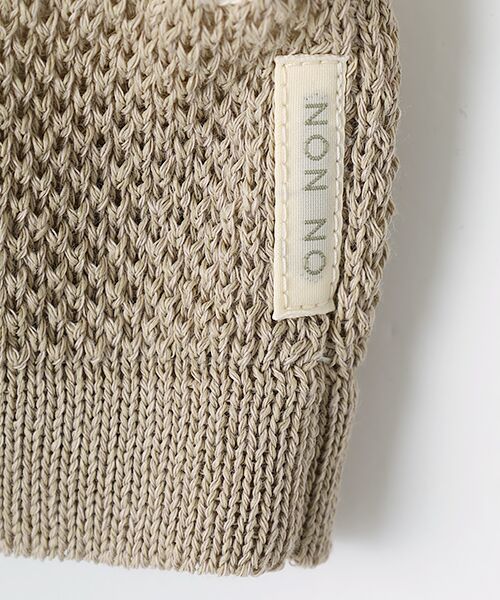 Mademoiselle NON NON / マドモアゼルノンノン カーディガン・ボレロ | 和クロスオーガニック ノーカラーニットカーディガン | 詳細4