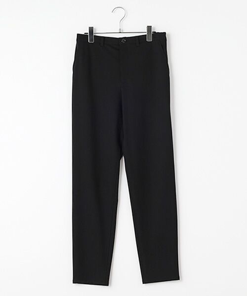 Mademoiselle NON NON / マドモアゼルノンノン スラックス・ドレスパンツ | 2WAYハイストレッチツイル調ポンチ  テーパードパンツ（クロ）