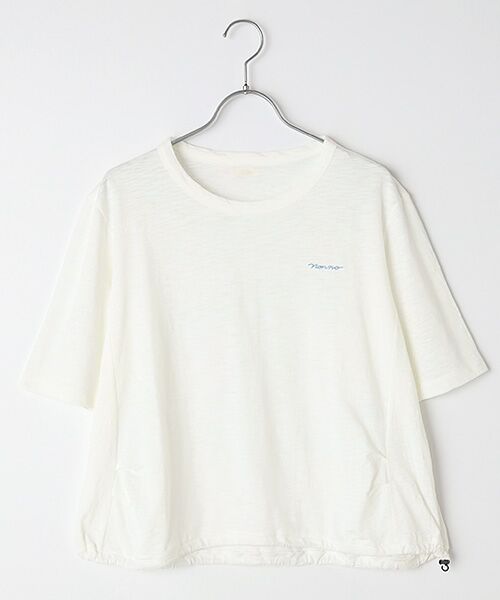 Mademoiselle NON NON / マドモアゼルノンノン Tシャツ | ヴィンテージライクオーガニック天竺 デザインTシャツ（オフシロ）