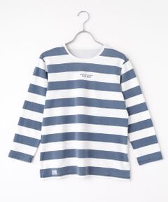 Mademoiselle NON NON / マドモアゼルノンノン Tシャツ | 【定番】ヴィンテージボーダープリント天竺 8分袖Tシャツ