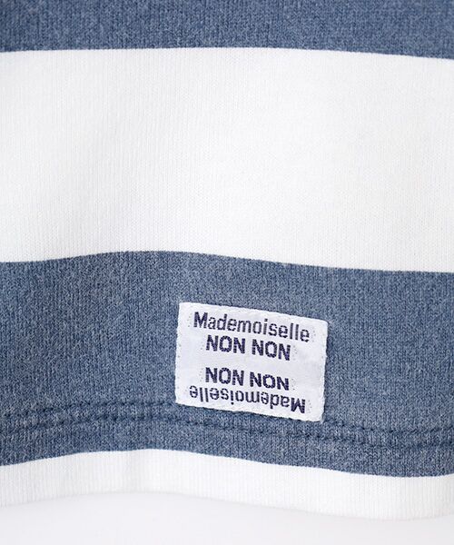 Mademoiselle NON NON / マドモアゼルノンノン Tシャツ | 【定番】ヴィンテージボーダープリント天竺 8分袖Tシャツ | 詳細13
