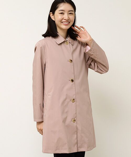 Mademoiselle NON NON / マドモアゼルノンノン ステンカラーコート | コットンストレッチ撥水コート | 詳細4
