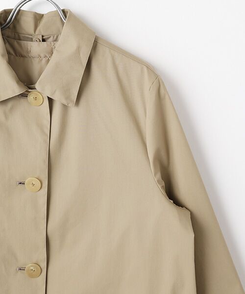 Mademoiselle NON NON / マドモアゼルノンノン ステンカラーコート | コットンストレッチ撥水コート | 詳細7