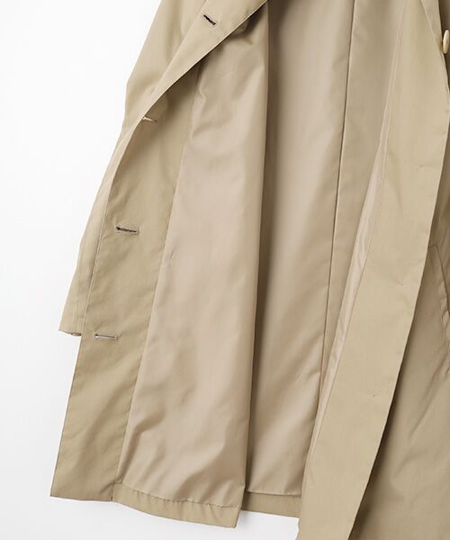 Mademoiselle NON NON / マドモアゼルノンノン ステンカラーコート | コットンストレッチ撥水コート | 詳細9