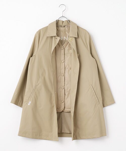コットンストレッチ撥水コート （ステンカラーコート