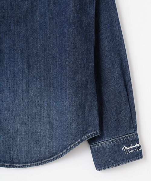 Mademoiselle NON NON / マドモアゼルノンノン シャツ・ブラウス | ナチュラルムラデニム 長袖シャツ | 詳細9