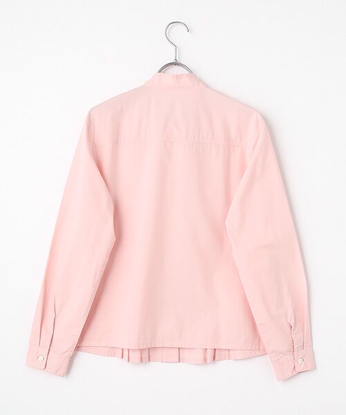 Mademoiselle NON NON / マドモアゼルノンノン シャツ・ブラウス | フェザーブロード液アン＋椿オイル加工 ボータイ長袖ブラウス | 詳細2