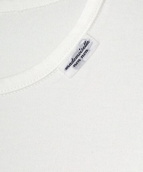 Mademoiselle NON NON / マドモアゼルノンノン Tシャツ | コンパクトヤーンエアロシフォン加工 5分袖Tシャツ | 詳細1