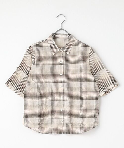 未使用タグ付き マドモアゼルノンノン ボウタイコットンストレッチブラウス 長袖 未使用タグ付き マドモアゼルノンノン ボウタイコットン