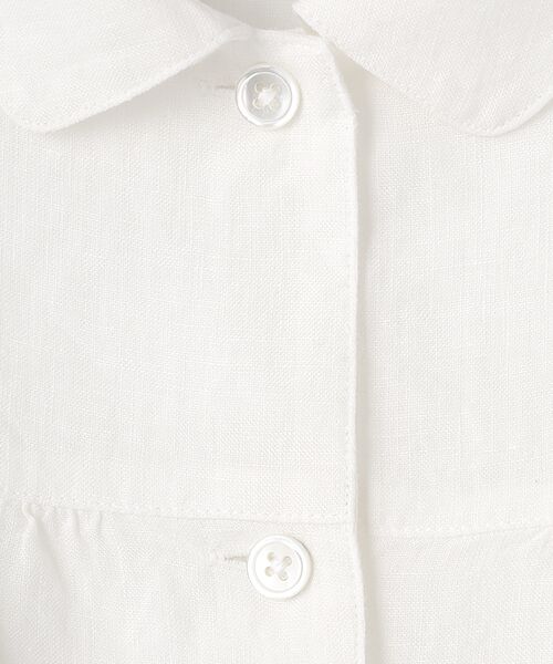 Mademoiselle NON NON / マドモアゼルノンノン シャツ・ブラウス | リネンシャンブレー ドルマン風フレンチスリーブブラウス | 詳細1