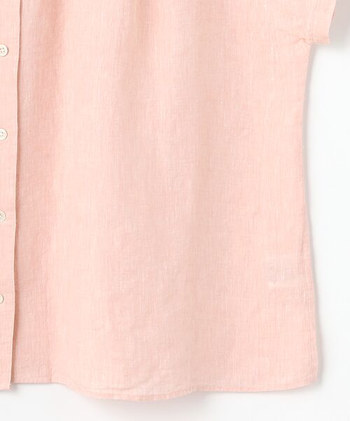 Mademoiselle NON NON / マドモアゼルノンノン シャツ・ブラウス | リネンシャンブレー ドルマン風フレンチスリーブブラウス | 詳細4