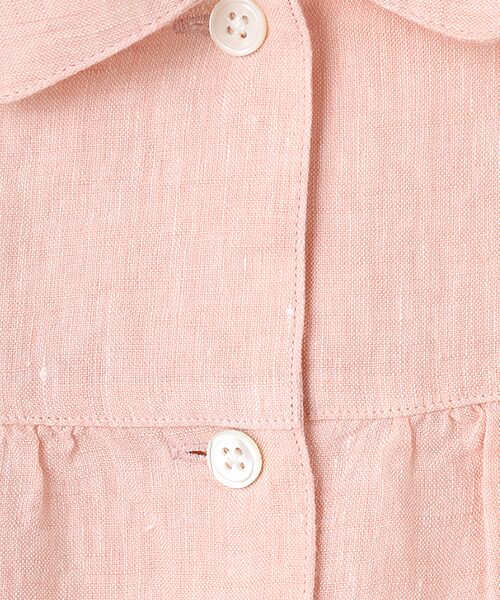 Mademoiselle NON NON / マドモアゼルノンノン シャツ・ブラウス | リネンシャンブレー ドルマン風フレンチスリーブブラウス | 詳細5