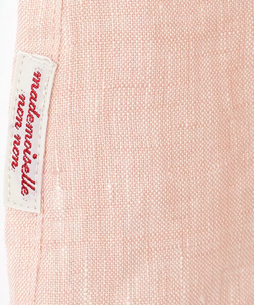 Mademoiselle NON NON / マドモアゼルノンノン シャツ・ブラウス | リネンシャンブレー ドルマン風フレンチスリーブブラウス | 詳細6