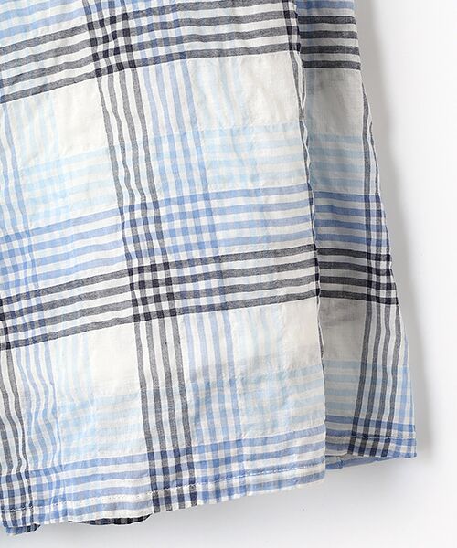 Mademoiselle NON NON / マドモアゼルノンノン ロング・マキシ丈スカート | シャーリング グラデーションチェック柄ギャザースカート | 詳細5