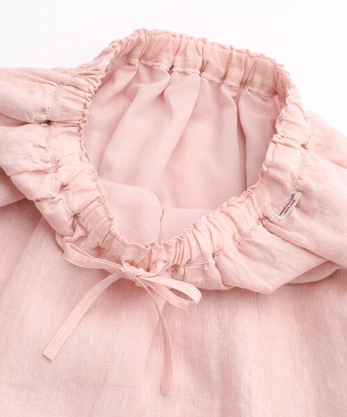 Mademoiselle NON NON / マドモアゼルノンノン ロング・マキシ丈スカート | リネンシャンブレー ギャザーフレアースカート | 詳細4